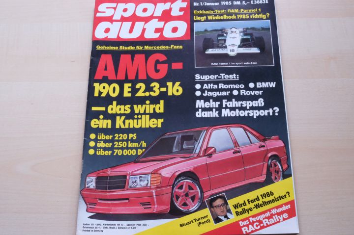 Deckblatt Sport Auto (01/1985)